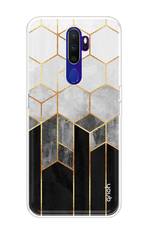 Hexagonal Pattern Oppo A9 2020 Back Cover