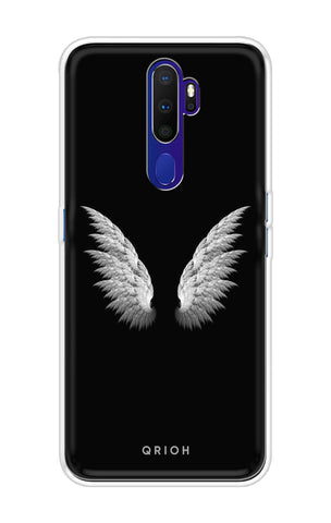 White Angel Wings Oppo A9 2020 Back Cover