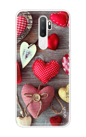Valentine Hearts Oppo A5 2020 Back Cover