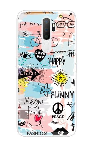 Happy Doodle Oppo A5 2020 Back Cover