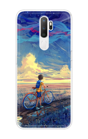 Riding Bicycle to Dreamland Oppo A5 2020 Back Cover