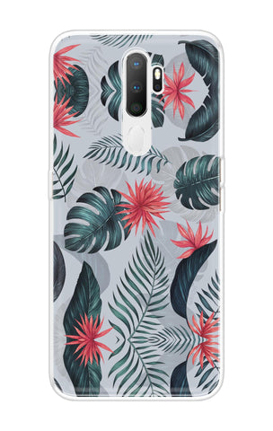 Retro Floral Leaf Oppo A5 2020 Back Cover