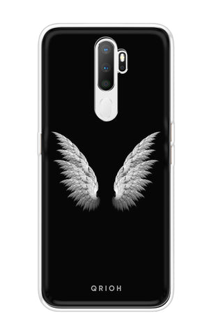 White Angel Wings Oppo A5 2020 Back Cover