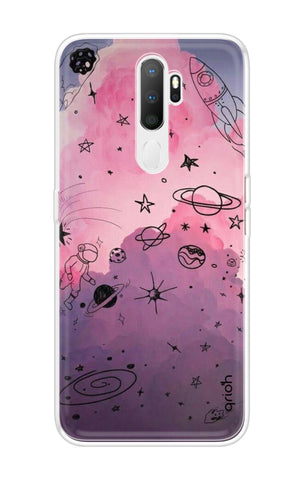 Space Doodles Art Oppo A5 2020 Back Cover