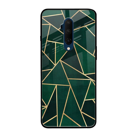 Abstract Green OnePlus 7T Pro Glass Back Cover Online