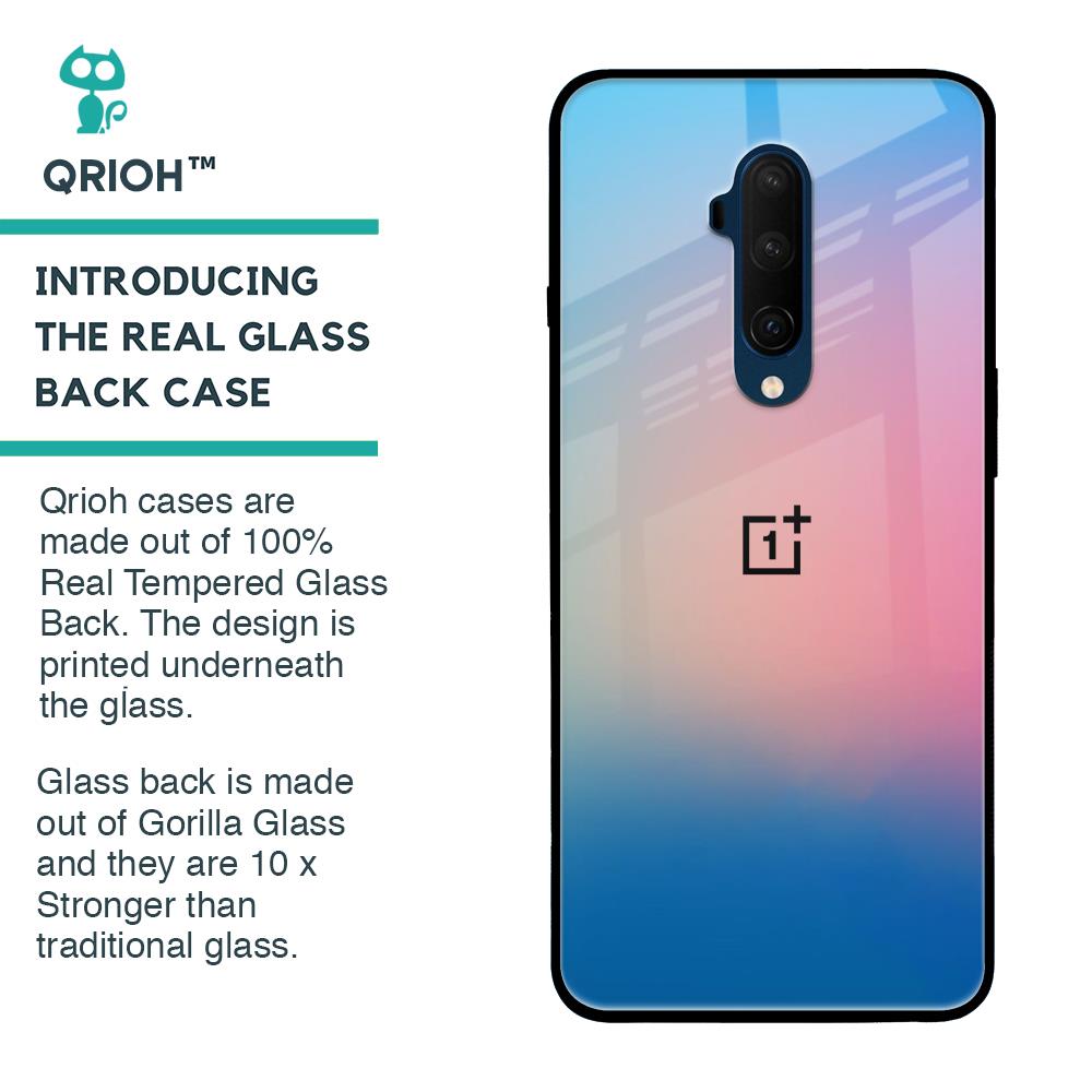 Blue & Pink Ombre Glass case for OnePlus 7T Pro
