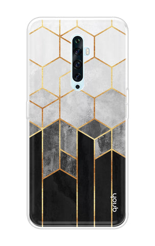 Hexagonal Pattern Oppo Reno2 F Back Cover