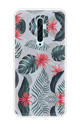 Retro Floral Leaf Oppo Reno2 F Back Cover