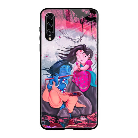 Radha Krishna Art Samsung Galaxy A70s Glass Back Cover Online