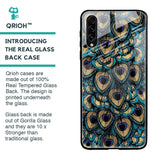 Peacock Feathers Glass case for Samsung Galaxy A70s