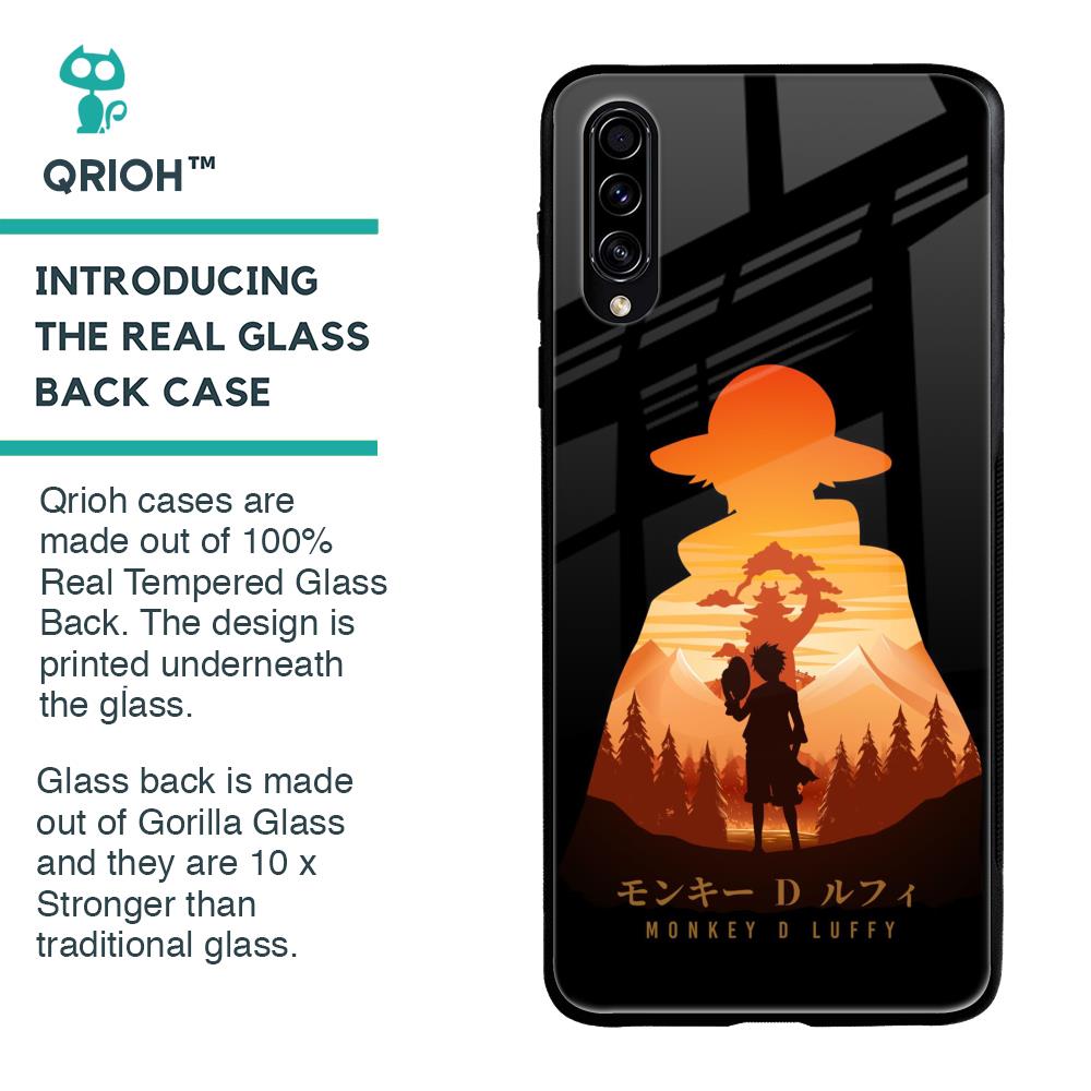 Luffy One Piece Glass Case for Samsung Galaxy A70s