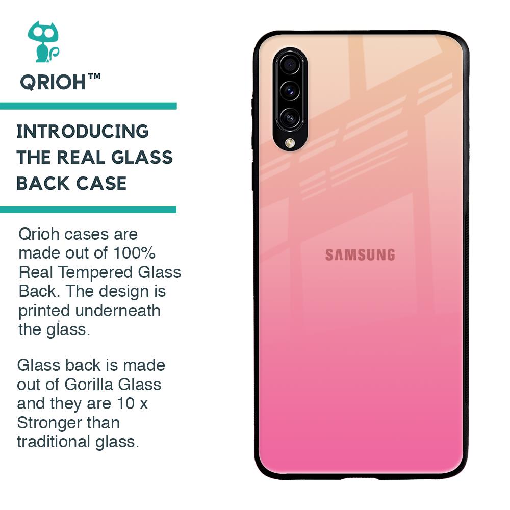 Pastel Pink Gradient Glass Case For Samsung Galaxy A70s