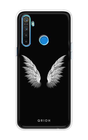 White Angel Wings Realme 5s Back Cover