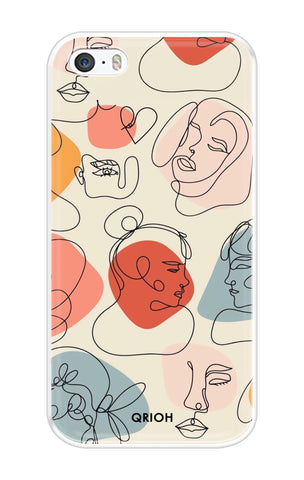 Abstract Faces iPhone SE Back Cover