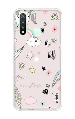 Unicorn Doodle Vivo U3 Back Cover