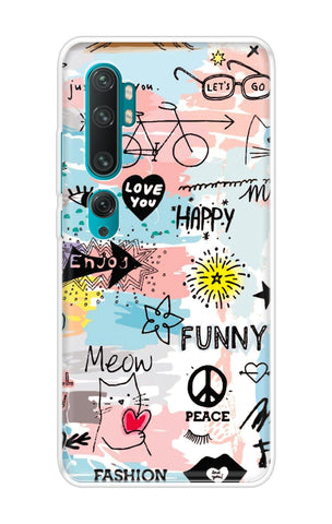 Happy Doodle Xiaomi Mi Note 10 Back Cover