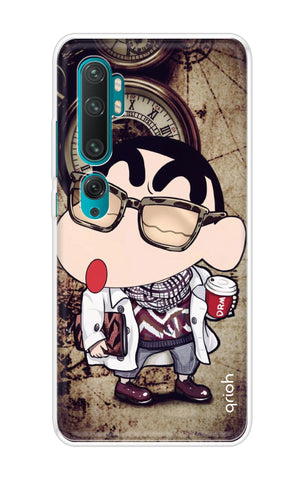 Nerdy Shinchan Xiaomi Mi Note 10 Back Cover