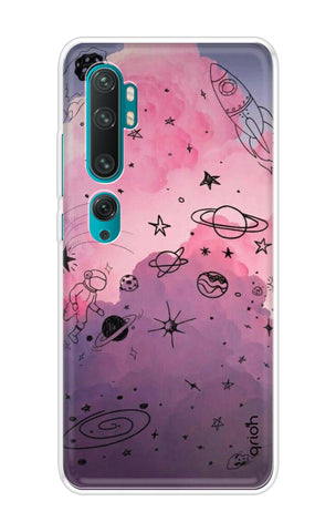 Space Doodles Art Xiaomi Mi Note 10 Back Cover