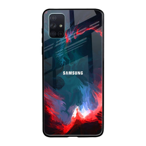 Brush Art Samsung Galaxy A51 Glass Back Cover Online