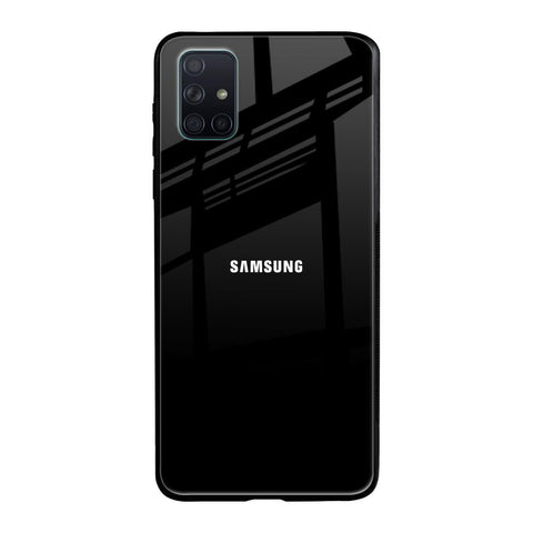 Jet Black Samsung Galaxy A51 Glass Back Cover Online