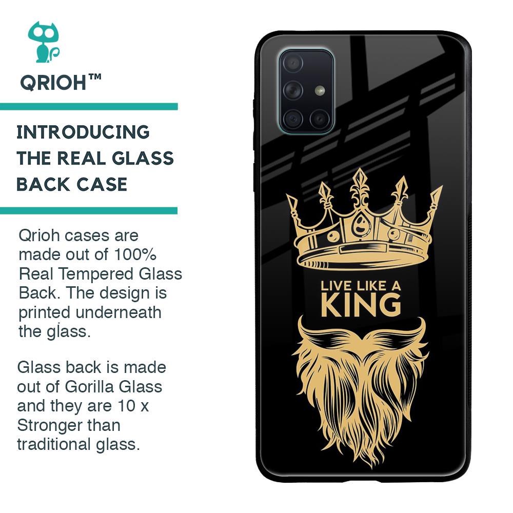 King Life Glass Case For Samsung Galaxy A51