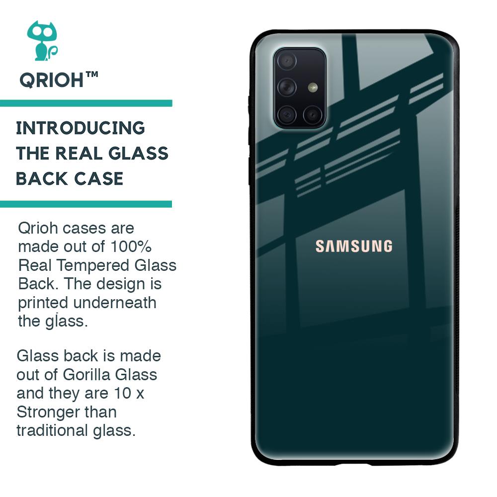 Hunter Green Glass Case For Samsung Galaxy A51