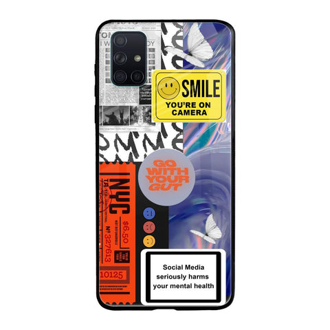 Smile for Camera Samsung Galaxy A71 Glass Back Cover Online