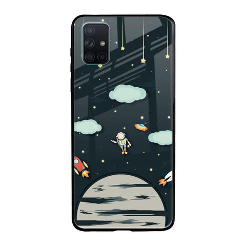 Astronaut Dream Samsung Galaxy A71 Glass Back Cover Online