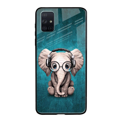 Adorable Baby Elephant Samsung Galaxy A71 Glass Back Cover Online