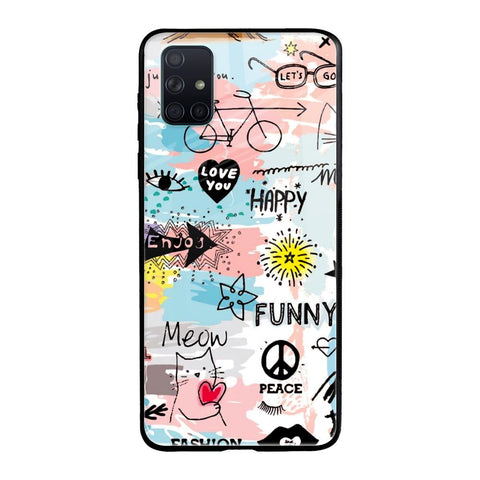 Just For You Samsung Galaxy A71 Glass Back Cover Online