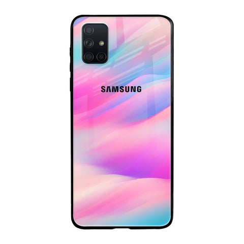 Colorful Waves Samsung Galaxy A71 Glass Cases & Covers Online