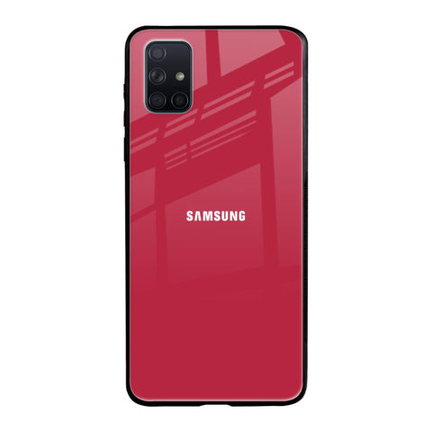 Solo Maroon Samsung Galaxy A71 Glass Back Cover Online