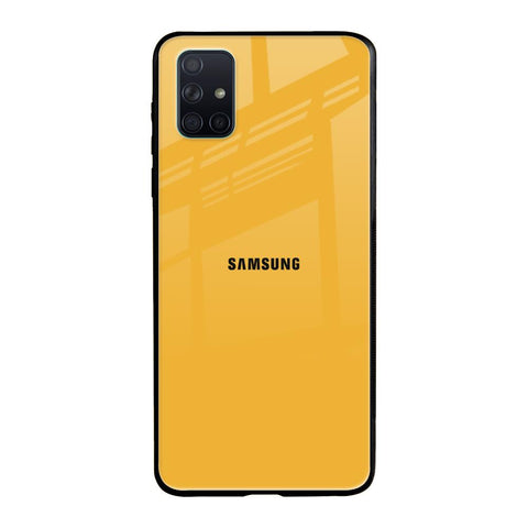 Fluorescent Yellow Samsung Galaxy A71 Glass Back Cover Online