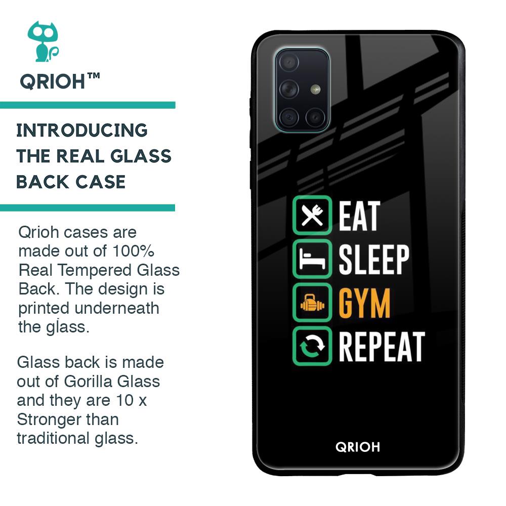 Daily Routine Glass Case for Samsung Galaxy A71