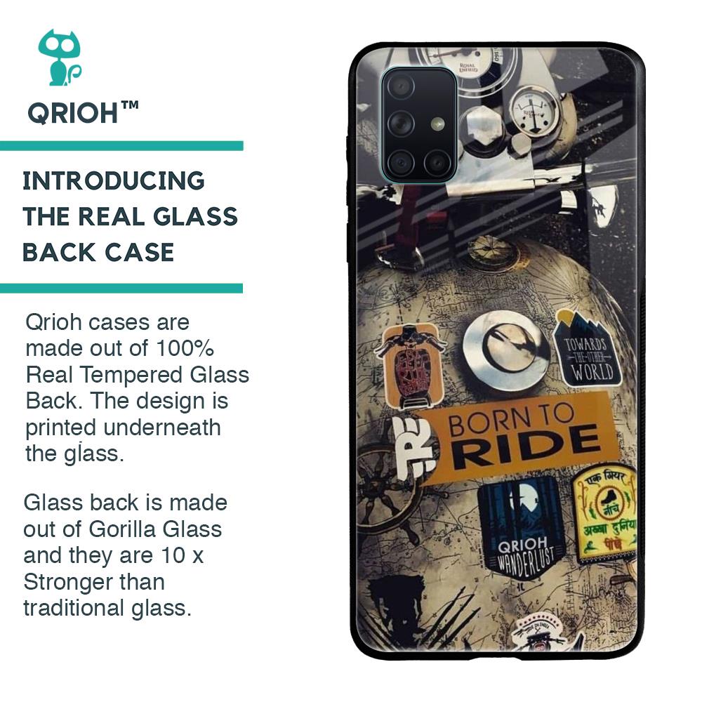 Ride Mode On Glass Case for Samsung Galaxy A71