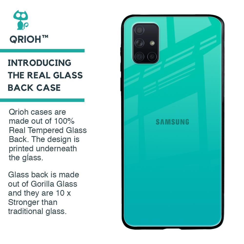 Cuba Blue Glass Case For Samsung Galaxy A71