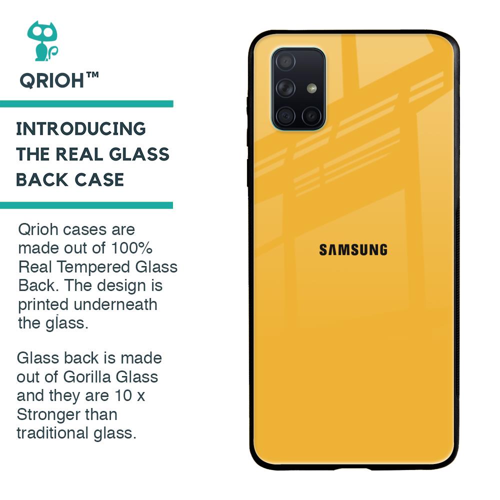 Fluorescent Yellow Glass case for Samsung Galaxy A71