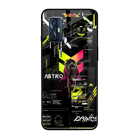 Astro Glitch Vivo V17 Glass Back Cover Online