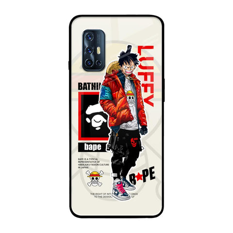 Bape Luffy Vivo V17 Glass Back Cover Online