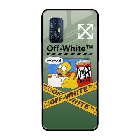 Duff Beer Vivo V17 Glass Back Cover Online