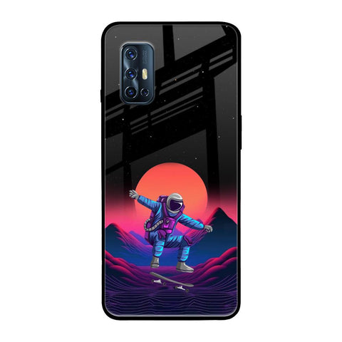 Retro Astronaut Vivo V17 Glass Back Cover Online