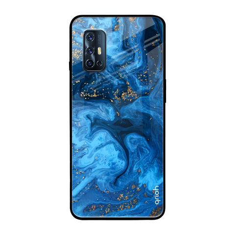 Gold Sprinkle Vivo V17 Glass Back Cover Online