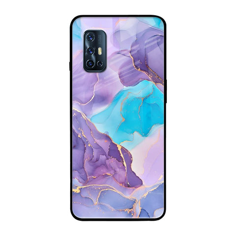 Alcohol ink Marble Vivo V17 Glass Back Cover Online