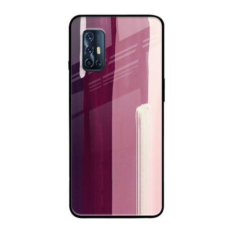 Brush Stroke Art Vivo V17 Glass Back Cover Online