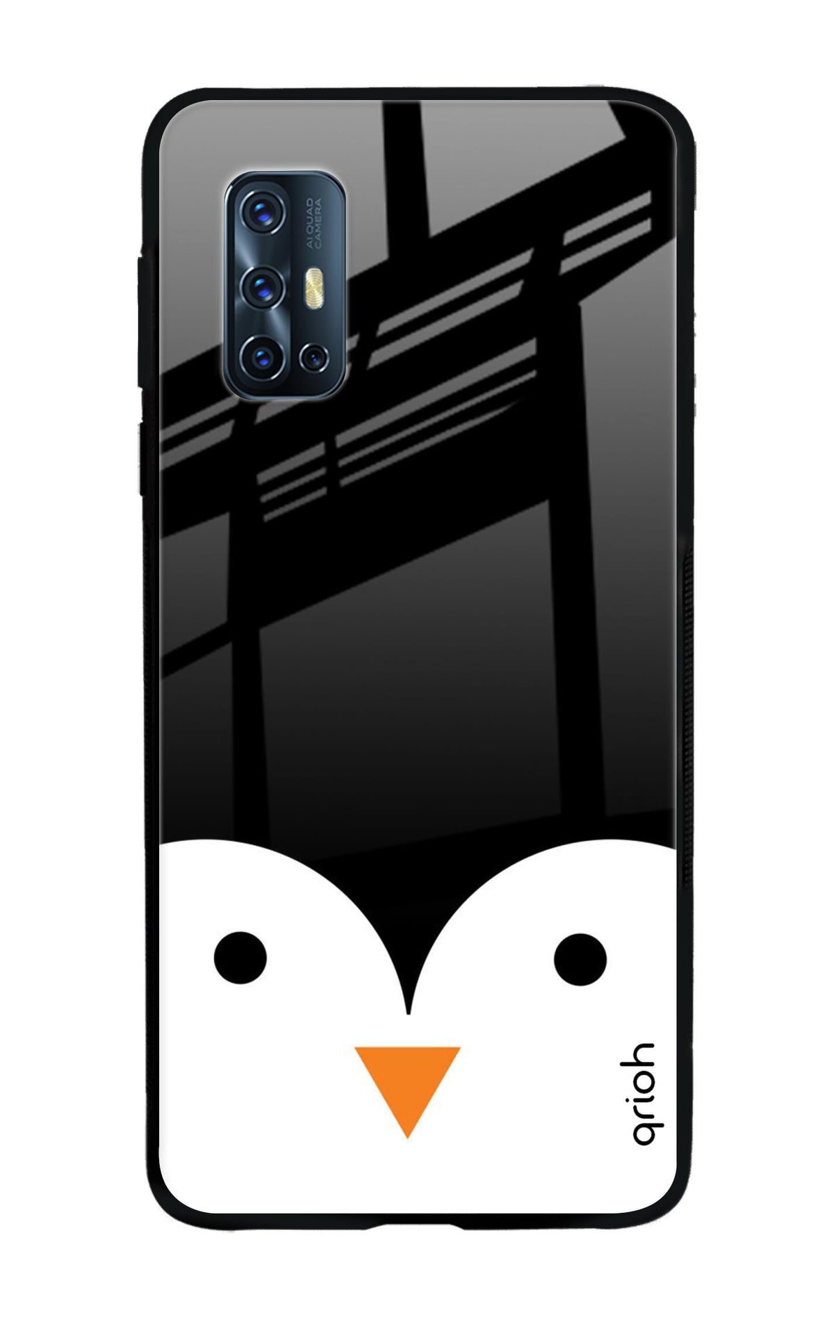 Cute Penguin Vivo V17 Glass Cases & Covers Online