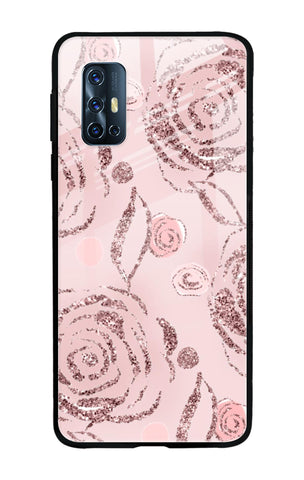 Shimmer Roses Vivo V17 Glass Cases & Covers Online