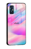 Colorful Waves Glass case for Vivo V17
