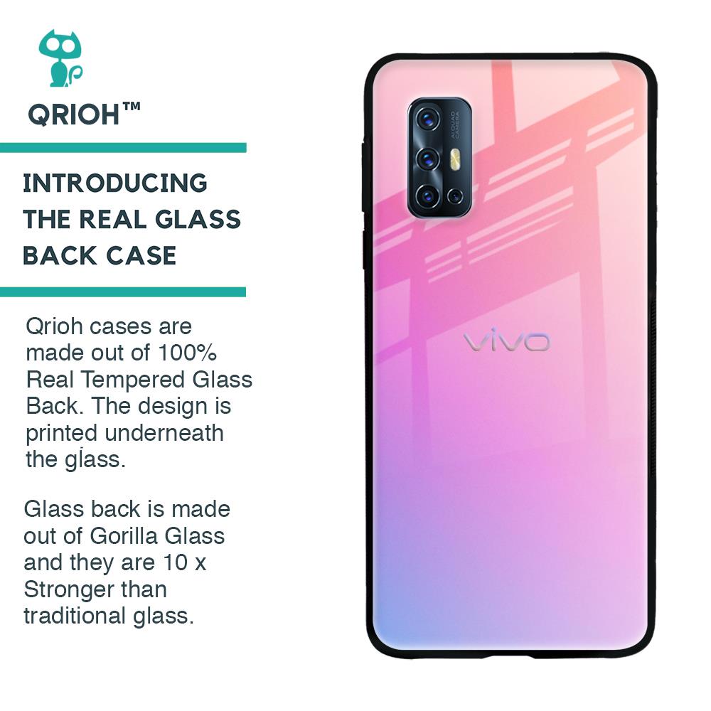 Dusky Iris Glass case for Vivo V17