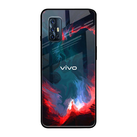 Brush Art Vivo V17 Glass Back Cover Online