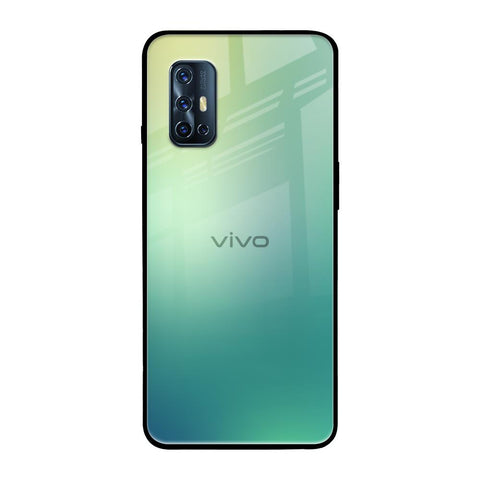 Dusty Green Vivo V17 Glass Back Cover Online